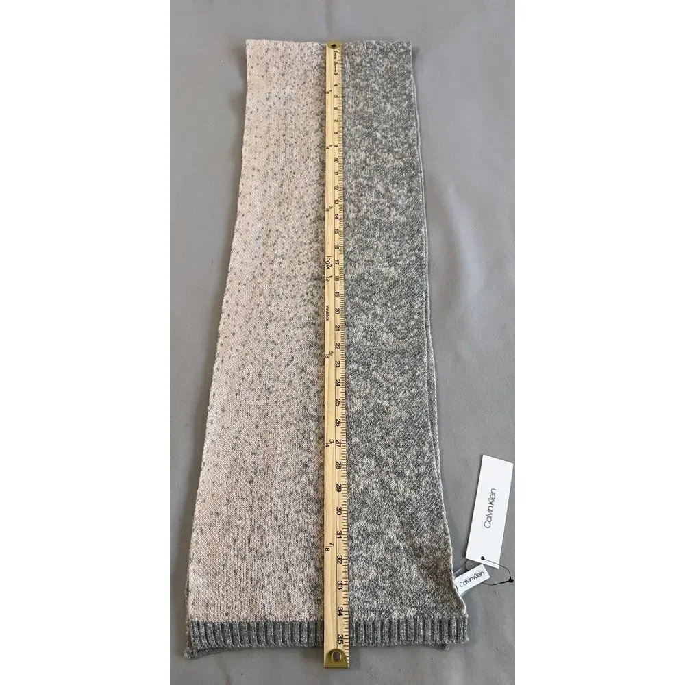 Calvin Klein Pink And Silver Sparkle‎ Scarf Nice Condition Labeled 70